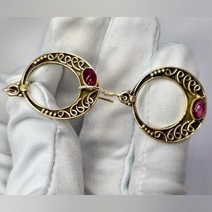 Tourmaline Sterling Silver Earrings